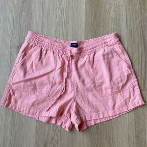 J. Crew High Waist Pink linen blend Shorts